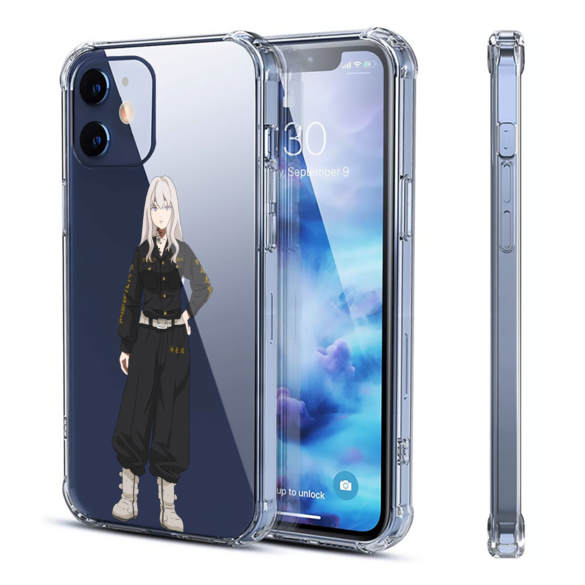 （画像用） 東京リベンジャーズ Tokyo Revengers 【iPhone 12シリーズ対応】透明スマホケース（クリアソフトケース）